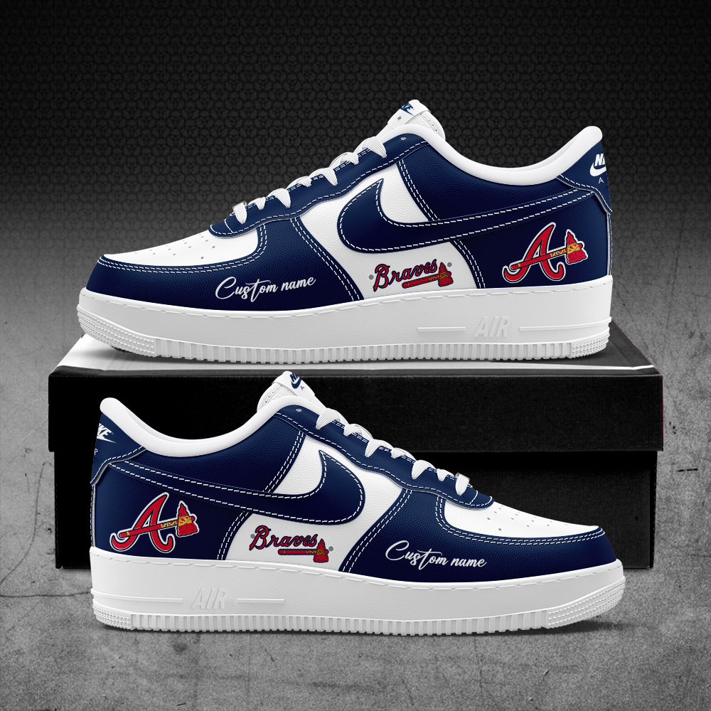 Atlanta Braves Sneakers For Fans Shoes SP05042431ID10DS10 - Famjoys Atlanta Braves Sneakers For Fans Shoes SP05042431ID10DS10 - Famjoys