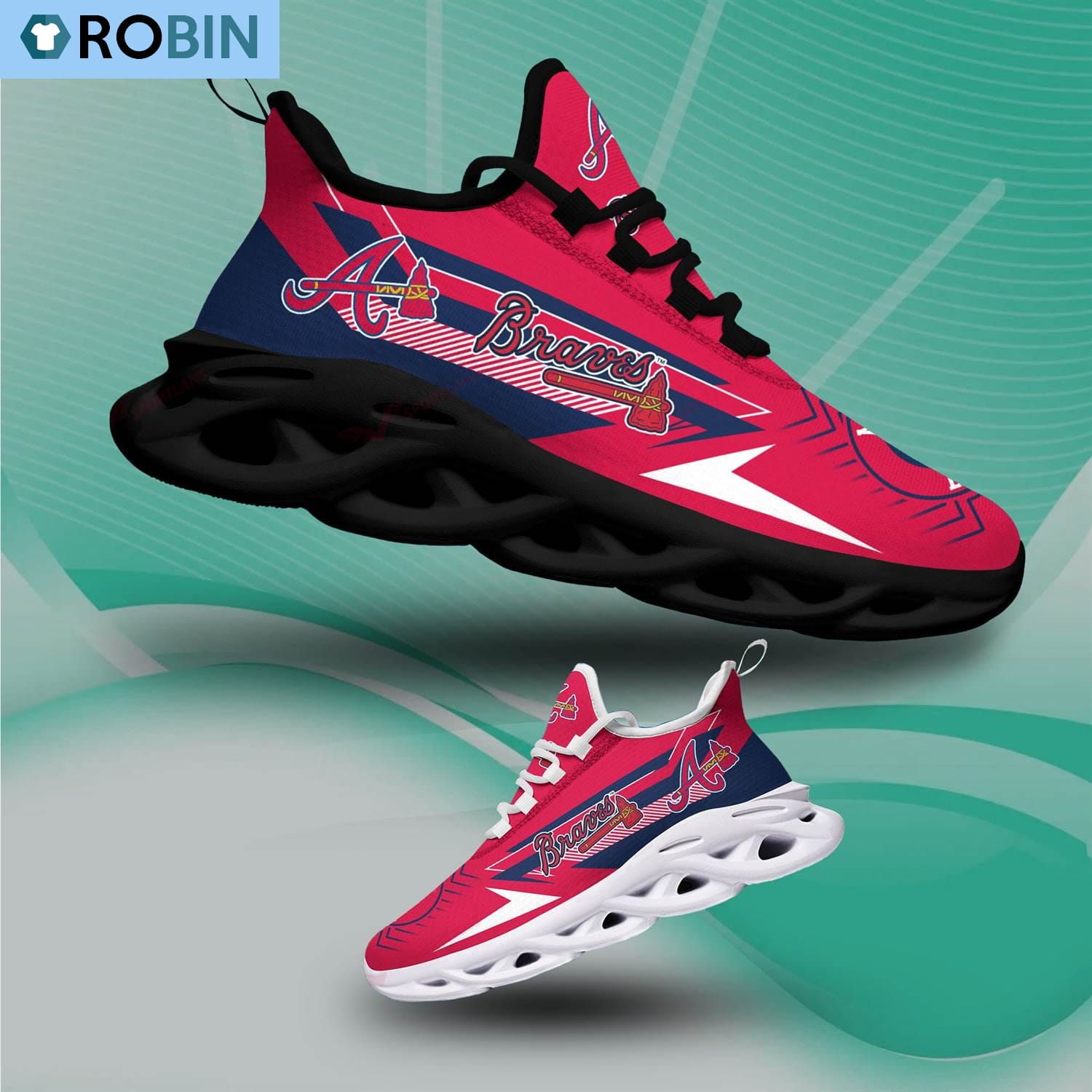 Atlanta BravesSneakers Sneakers - Famjoys Atlanta BravesSneakers Sneakers - Famjoys