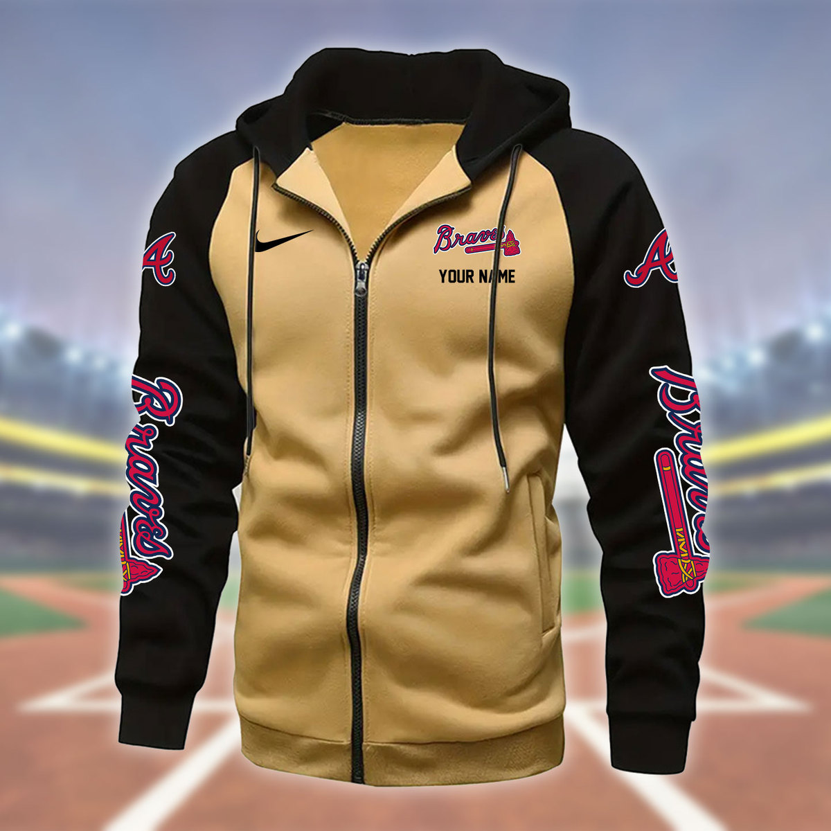 Atlanta BravesZipper Hoodie - Famjoys Atlanta BravesZipper Hoodie - Famjoys