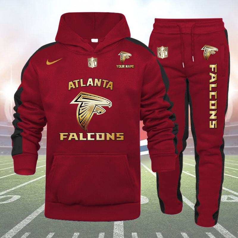 Atlanta Falcons-32 Teams Personlized Golden Logo Hoodie Set-SP12012402ID03DS01 - Famjoys Atlanta Falcons-32 Teams Personlized Golden Logo Hoodie Set-SP12012402ID03DS01 - Famjoys