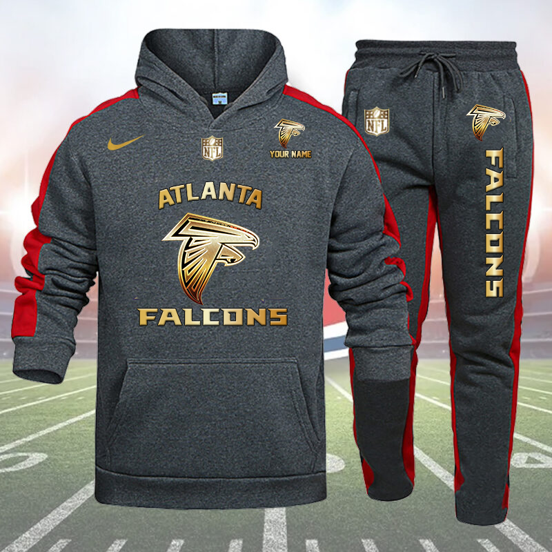 Atlanta Falcons-32 Teams Personlized Golden Logo Hoodie Set-SP12012402ID03DS01 - Famjoys Atlanta Falcons-32 Teams Personlized Golden Logo Hoodie Set-SP12012402ID03DS01 - Famjoys