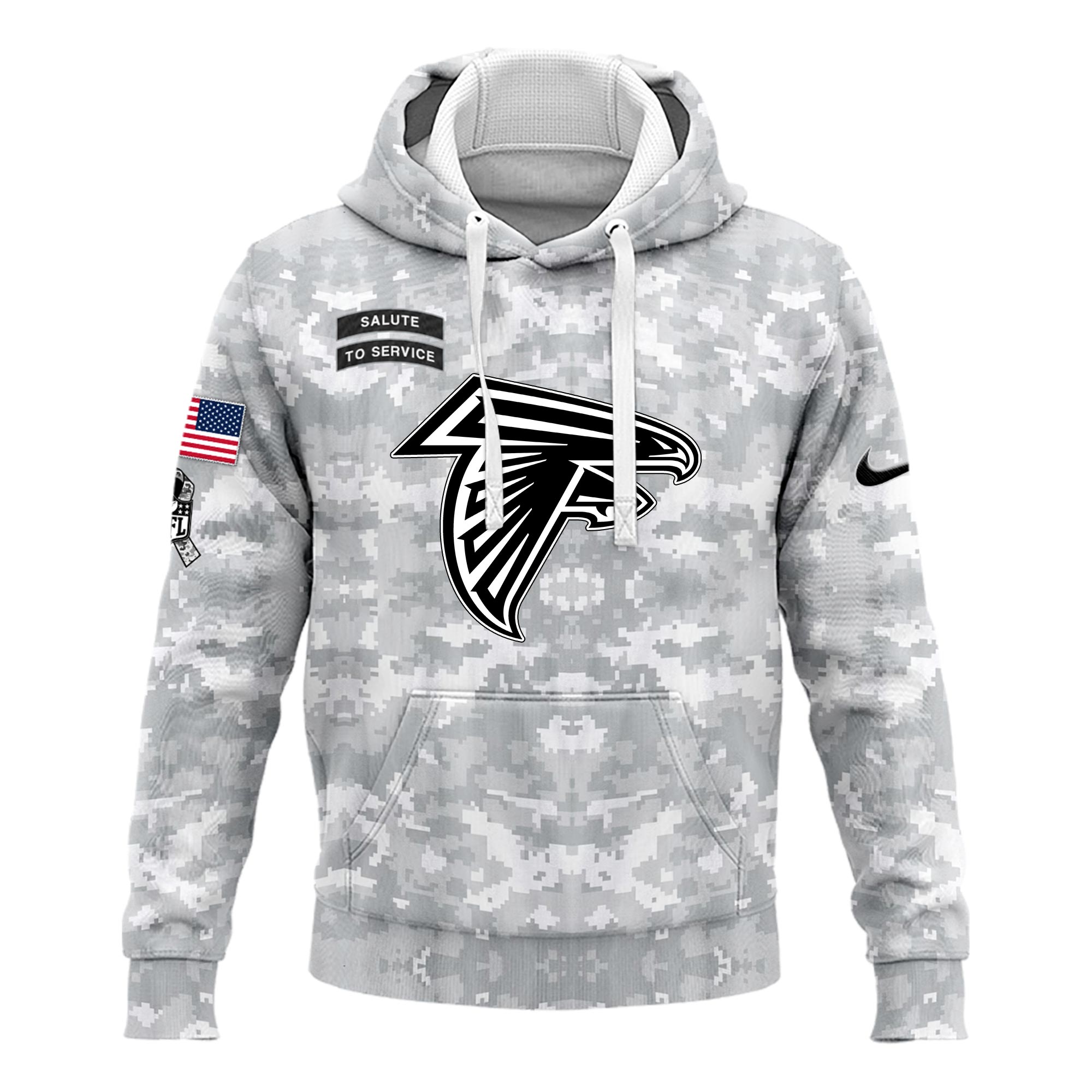 Atlanta Falcons Arctic Camo Salute to Service Club Hoodie 2024 - Famjoys Atlanta Falcons Arctic Camo Salute to Service Club Hoodie 2024 - Famjoys