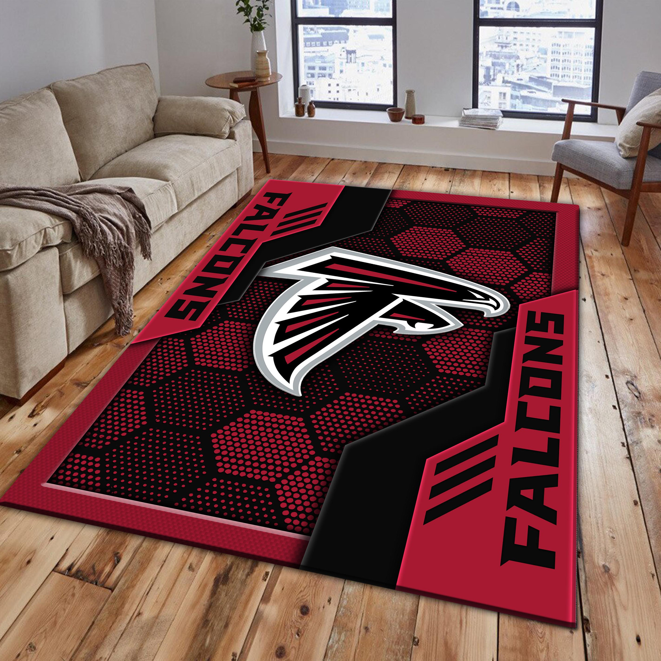 Atlanta Falcons Area Rugs 3081 - Famjoys Atlanta Falcons Area Rugs 3081 - Famjoys