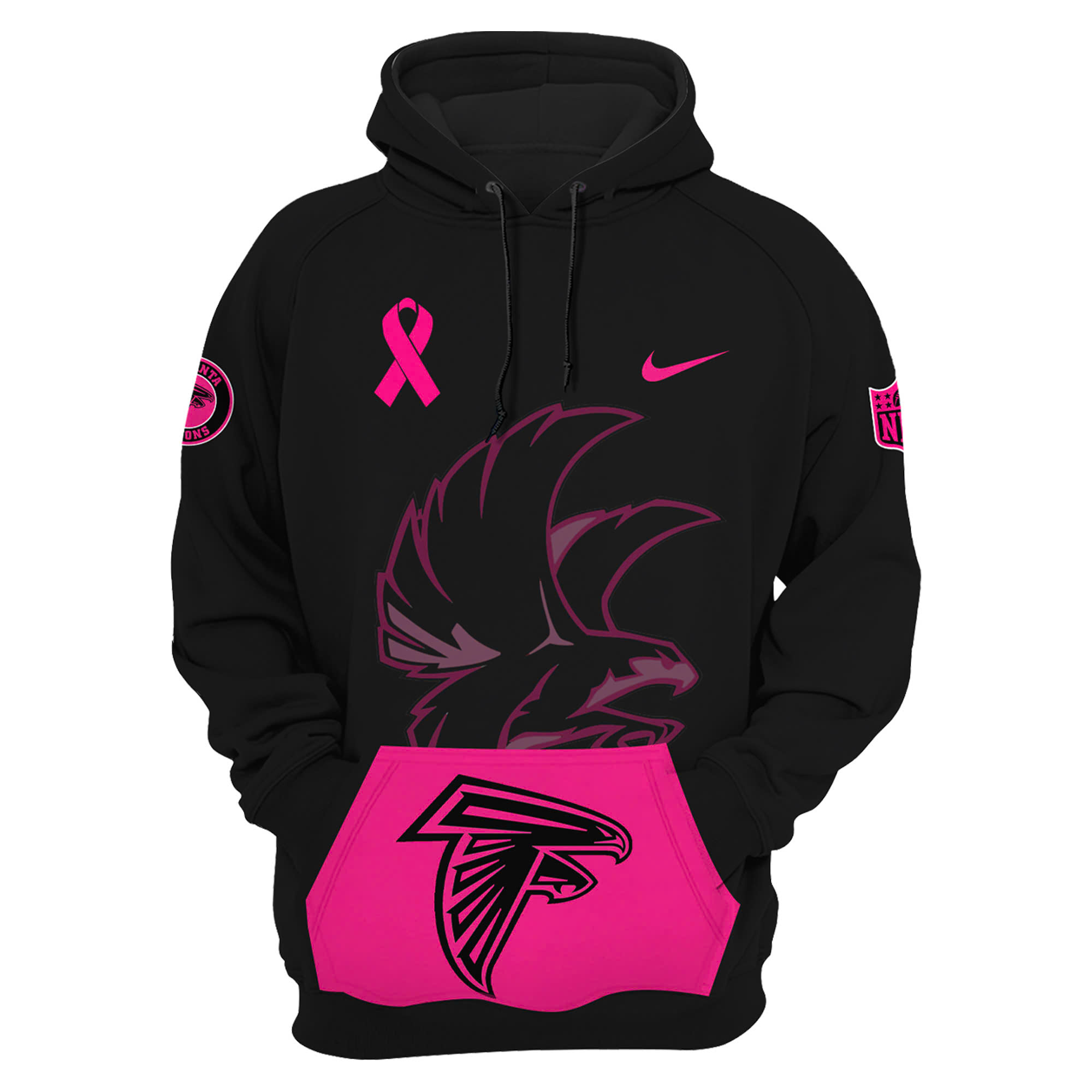 Atlanta Falcons Crucial Catch Club Pullover Hoodie - Famjoys Atlanta Falcons Crucial Catch Club Pullover Hoodie - Famjoys