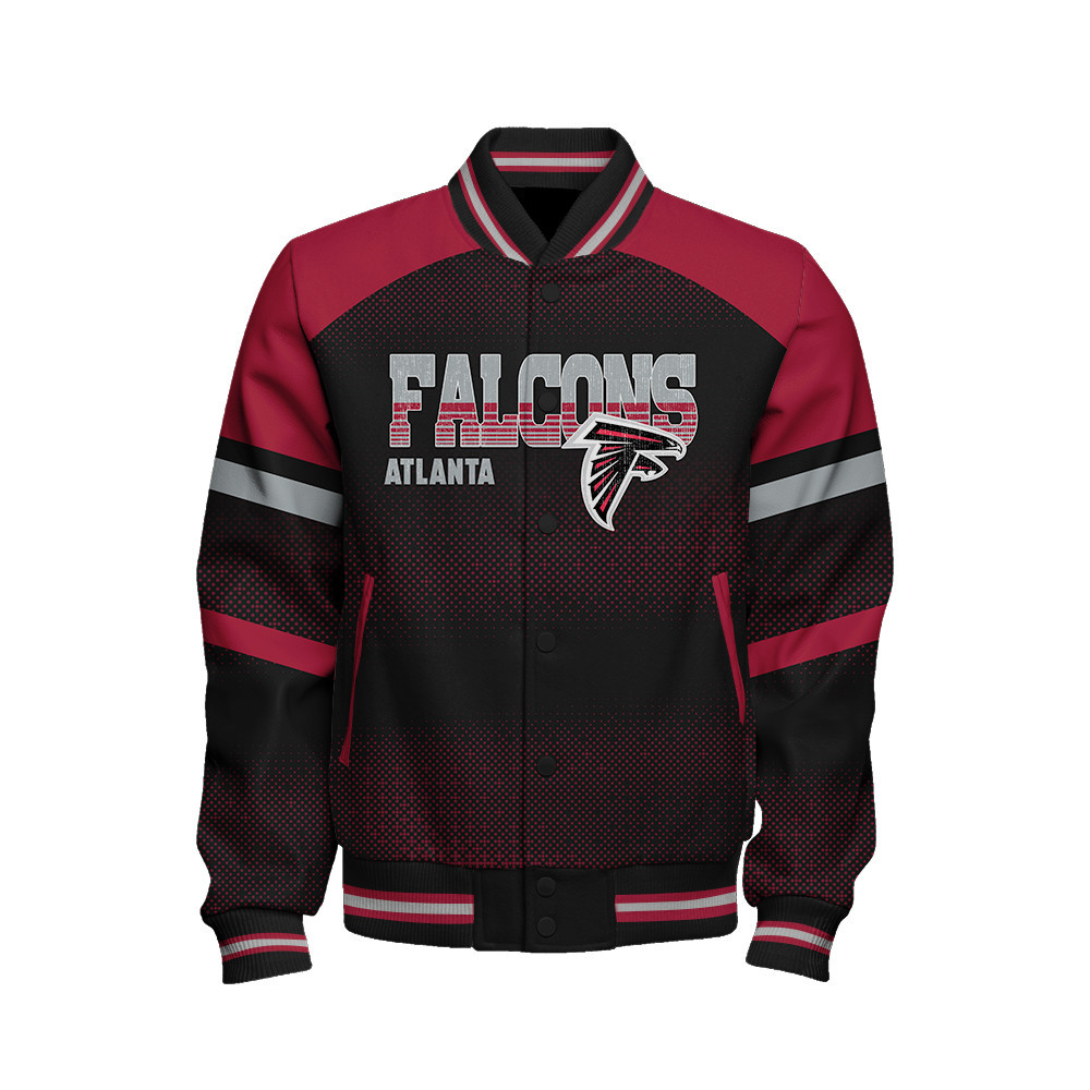 Atlanta Falcons - Fearless Warrior Unisex Varsity Jacket - Famjoys Atlanta Falcons - Fearless Warrior Unisex Varsity Jacket - Famjoys