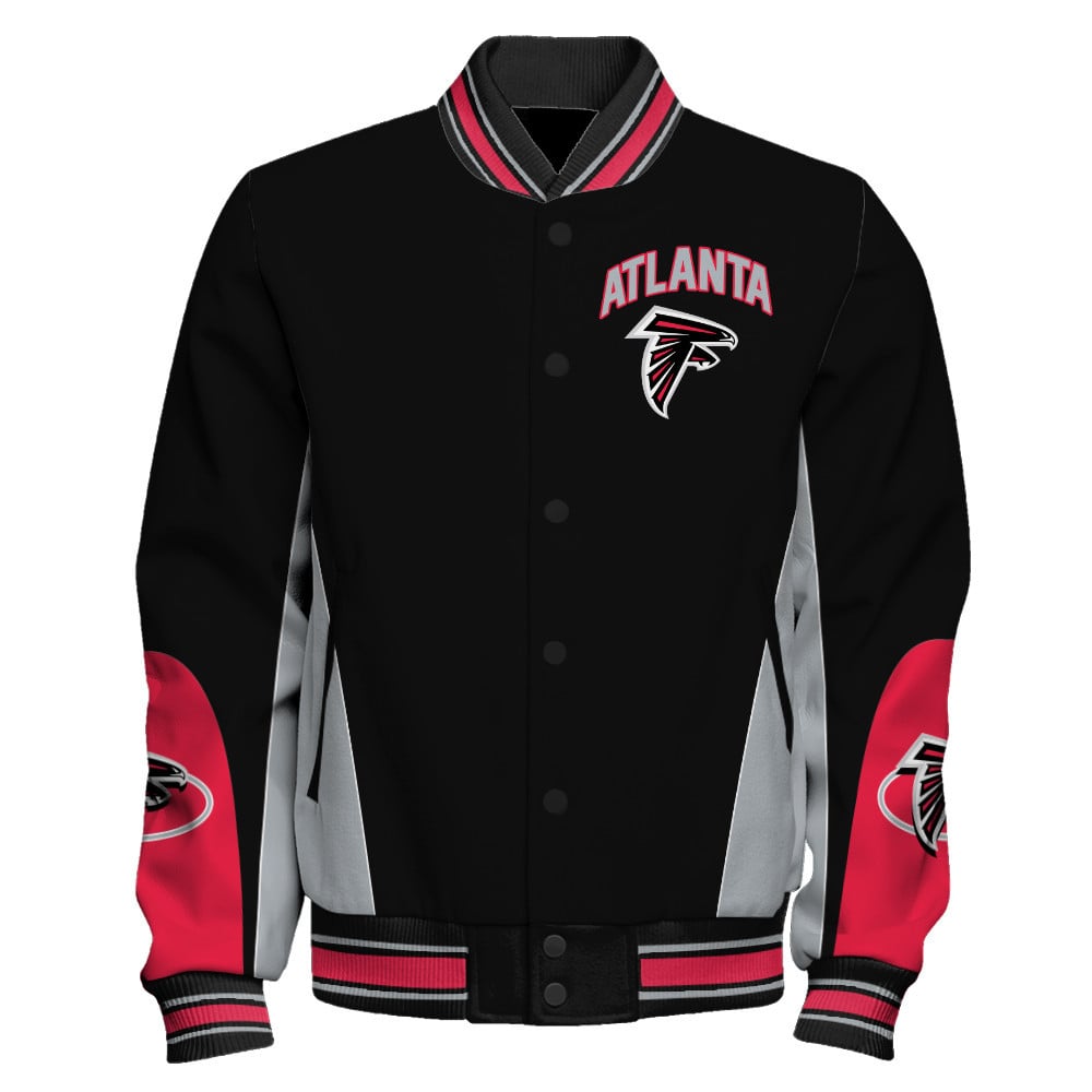 Atlanta Falcons - In Sync With The Home Team Unisex Varsity Jacket - Famjoys Atlanta Falcons - In Sync With The Home Team Unisex Varsity Jacket - Famjoys