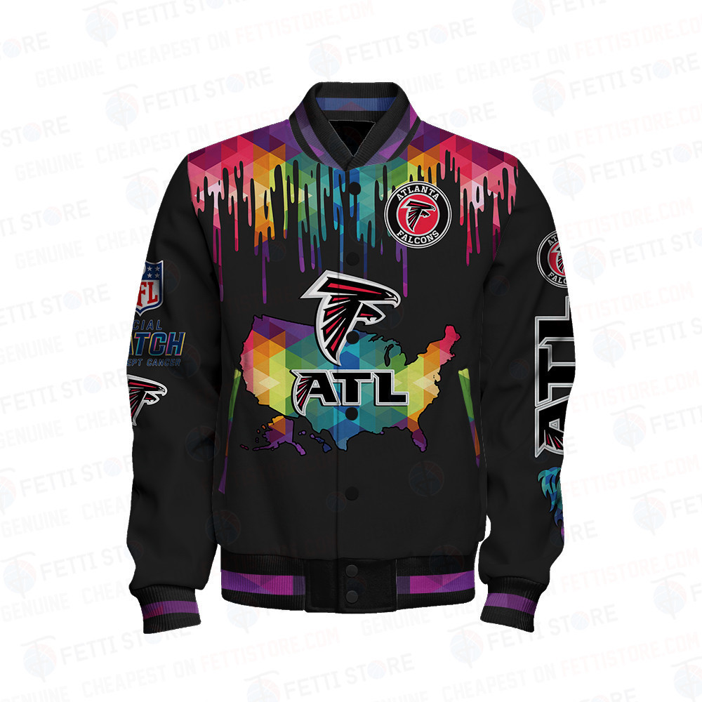 Atlanta Falcons - National Football League AOP Varsity Jacket V3 - Famjoys Atlanta Falcons - National Football League AOP Varsity Jacket V3 - Famjoys