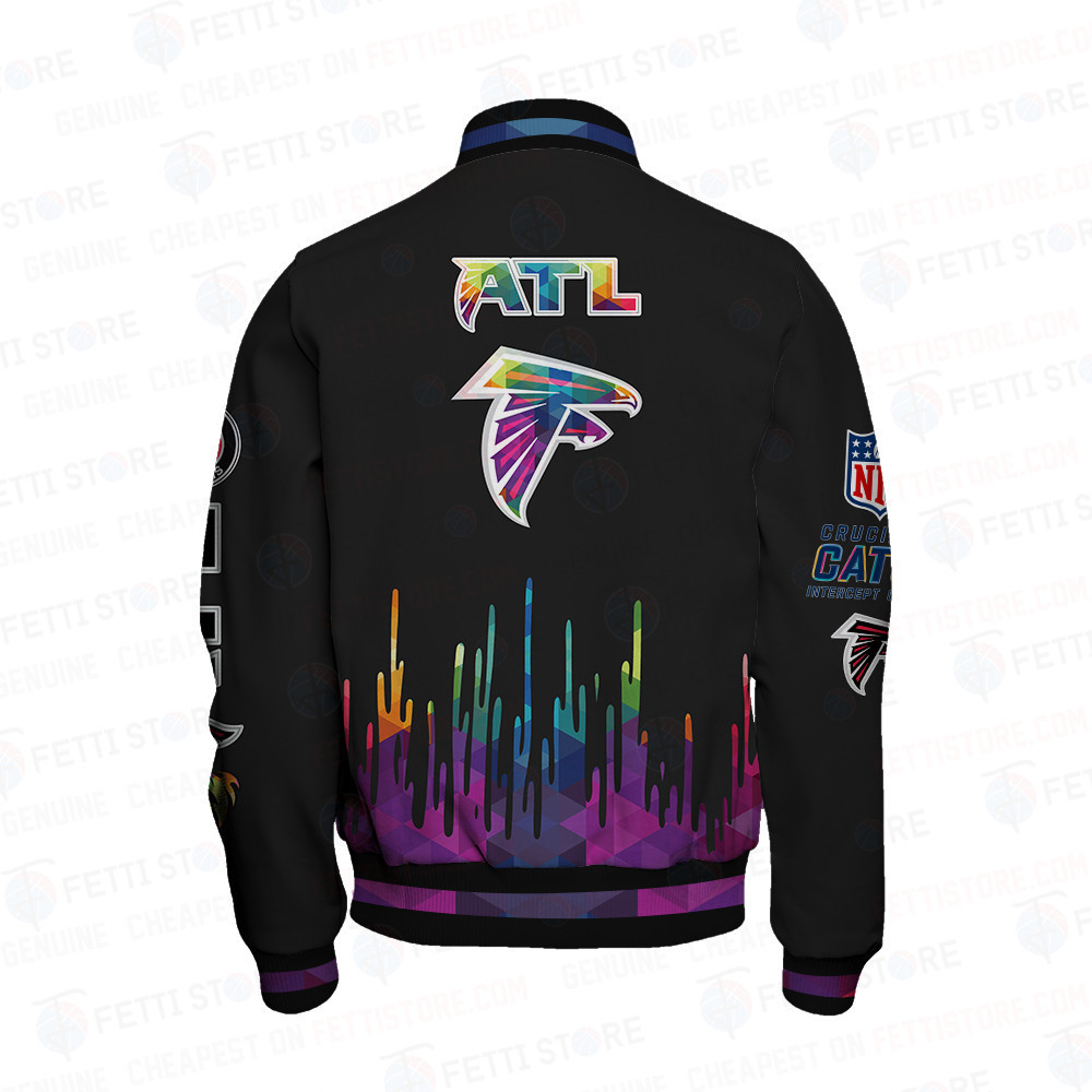 Atlanta Falcons - National Football League AOP Varsity Jacket V3 - Famjoys Atlanta Falcons - National Football League AOP Varsity Jacket V3 - Famjoys