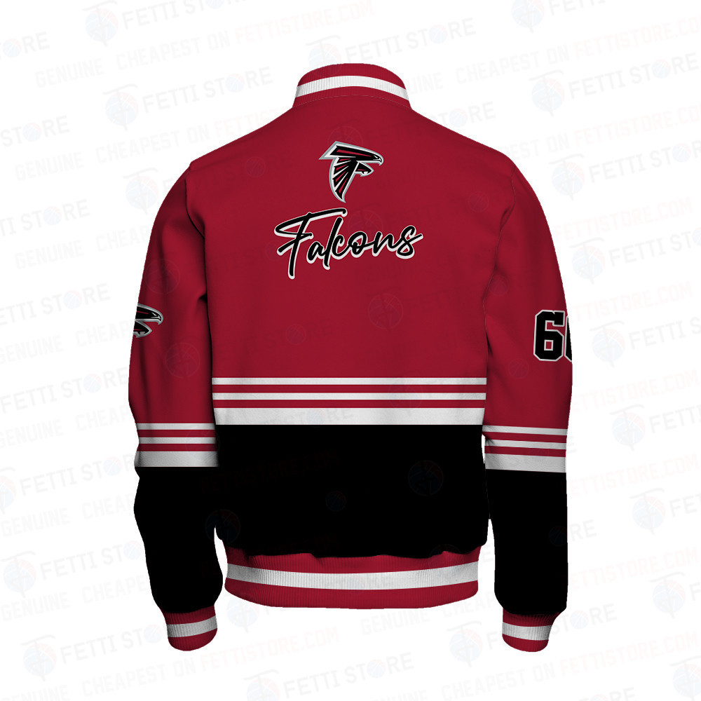 Atlanta Falcons - National Football League AOP Varsity Jacket V4 - Famjoys Atlanta Falcons - National Football League AOP Varsity Jacket V4 - Famjoys