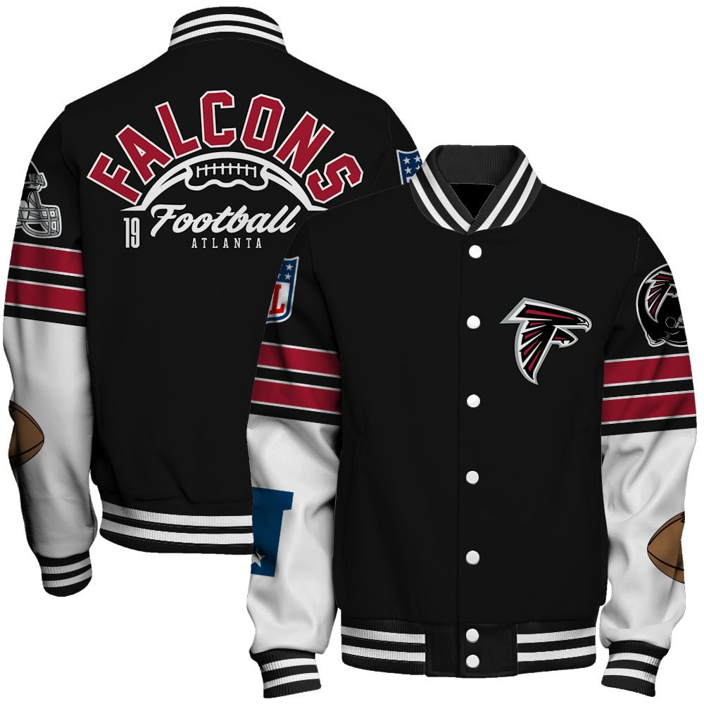 Atlanta Falcons National Football League Feel The Power Unisex Varsity Jacket - Famjoys Atlanta Falcons National Football League Feel The Power Unisex Varsity Jacket - Famjoys