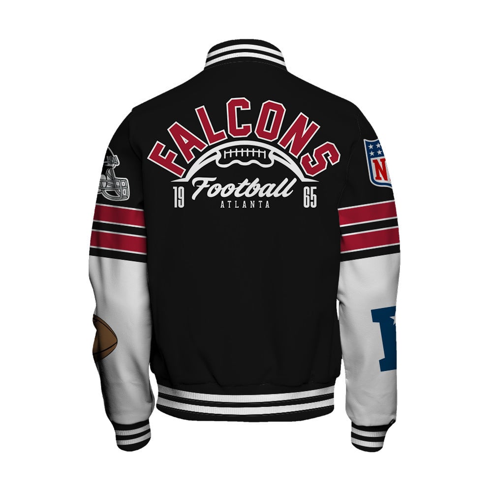 Atlanta Falcons National Football League Feel The Power Unisex Varsity Jacket - Famjoys Atlanta Falcons National Football League Feel The Power Unisex Varsity Jacket - Famjoys