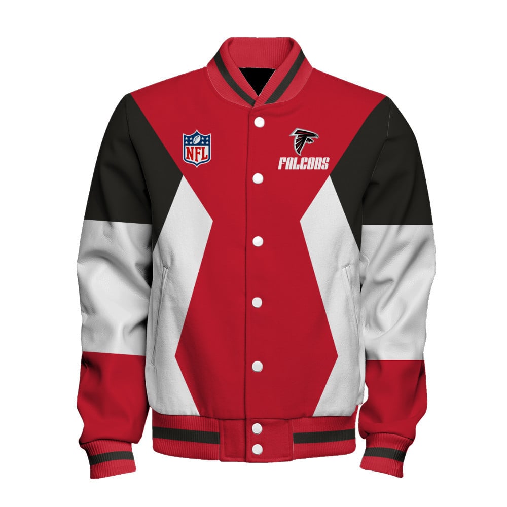 Atlanta Falcons National Football League Unisex Varsity Jacket - Famjoys Atlanta Falcons National Football League Unisex Varsity Jacket - Famjoys