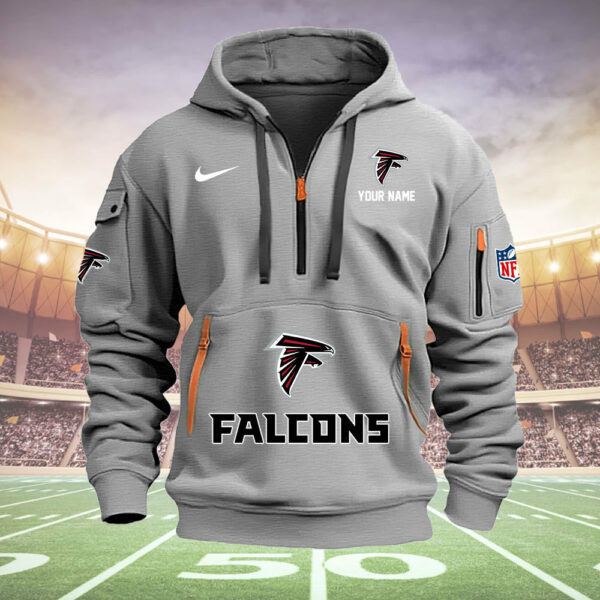 Atlanta Falcons New Personalized Quarter Zip Hoodie AZBTQZH000016 - Famjoys Atlanta Falcons New Personalized Quarter Zip Hoodie AZBTQZH000016 - Famjoys