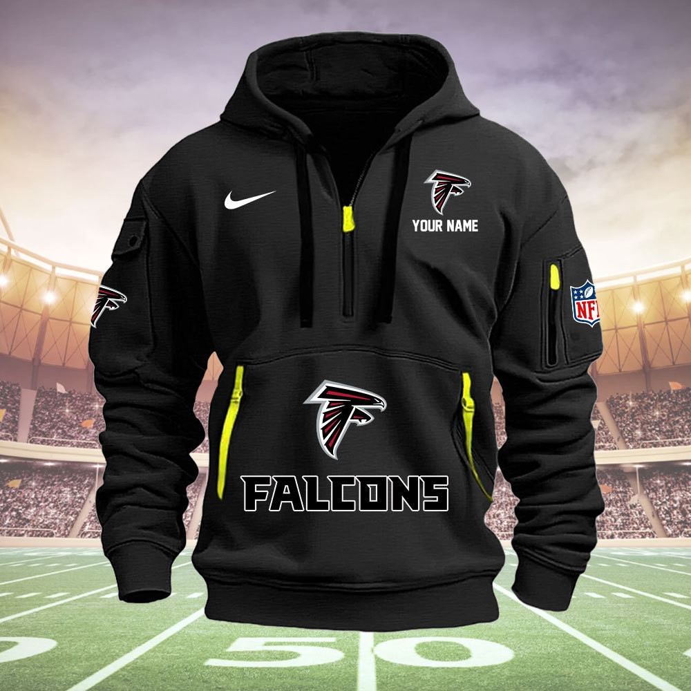 Atlanta Falcons New Personalized Quarter Zip Hoodie AZBTQZH000016 - Famjoys Atlanta Falcons New Personalized Quarter Zip Hoodie AZBTQZH000016 - Famjoys