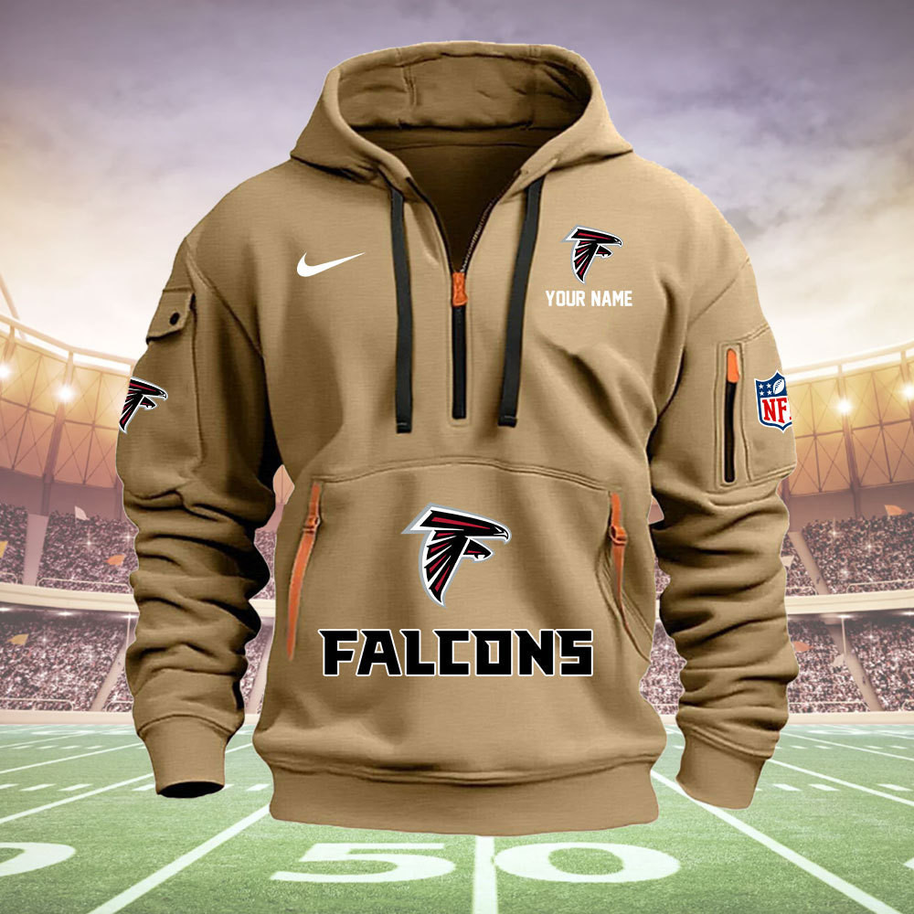 Atlanta Falcons New Personalized Quarter Zip Hoodie AZBTQZH000016 - Famjoys Atlanta Falcons New Personalized Quarter Zip Hoodie AZBTQZH000016 - Famjoys