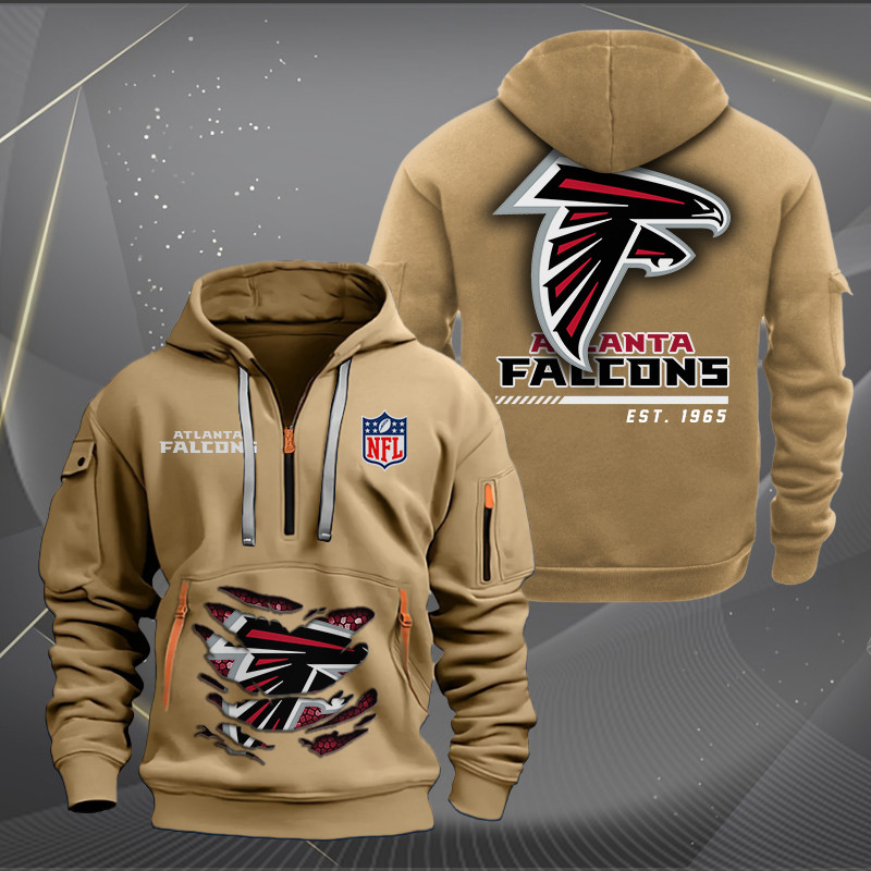 Atlanta Falcons New Personalized Quarter Zip Hoodie AZBTQZH000096 - Famjoys Atlanta Falcons New Personalized Quarter Zip Hoodie AZBTQZH000096 - Famjoys