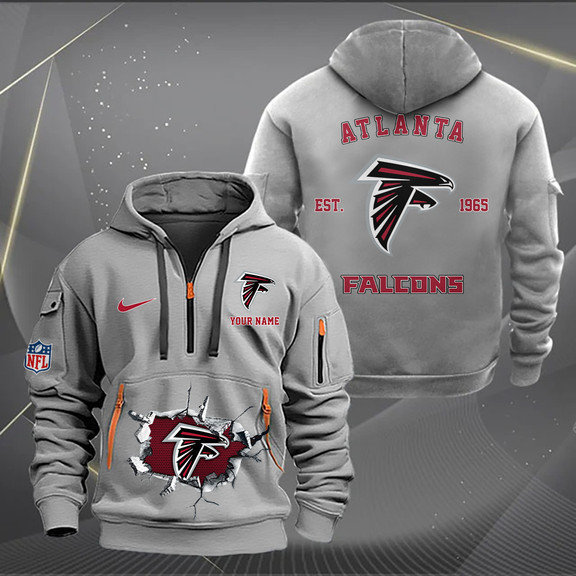 Atlanta Falcons New Personalized Quarter Zip Hoodie AZBTQZH000140 - Famjoys Atlanta Falcons New Personalized Quarter Zip Hoodie AZBTQZH000140 - Famjoys