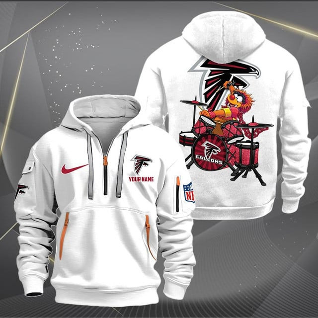 Atlanta Falcons Premium Personalized Quarter Zip Hoodie AZBTCQZH000002 - Famjoys Atlanta Falcons Premium Personalized Quarter Zip Hoodie AZBTCQZH000002 - Famjoys