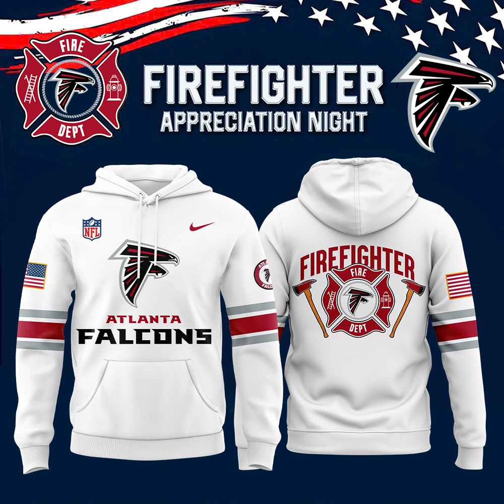 Atlanta Falcons x Firefighter Appreciation Night Premium Pullover Hoodie - Famjoys Atlanta Falcons x Firefighter Appreciation Night Premium Pullover Hoodie - Famjoys