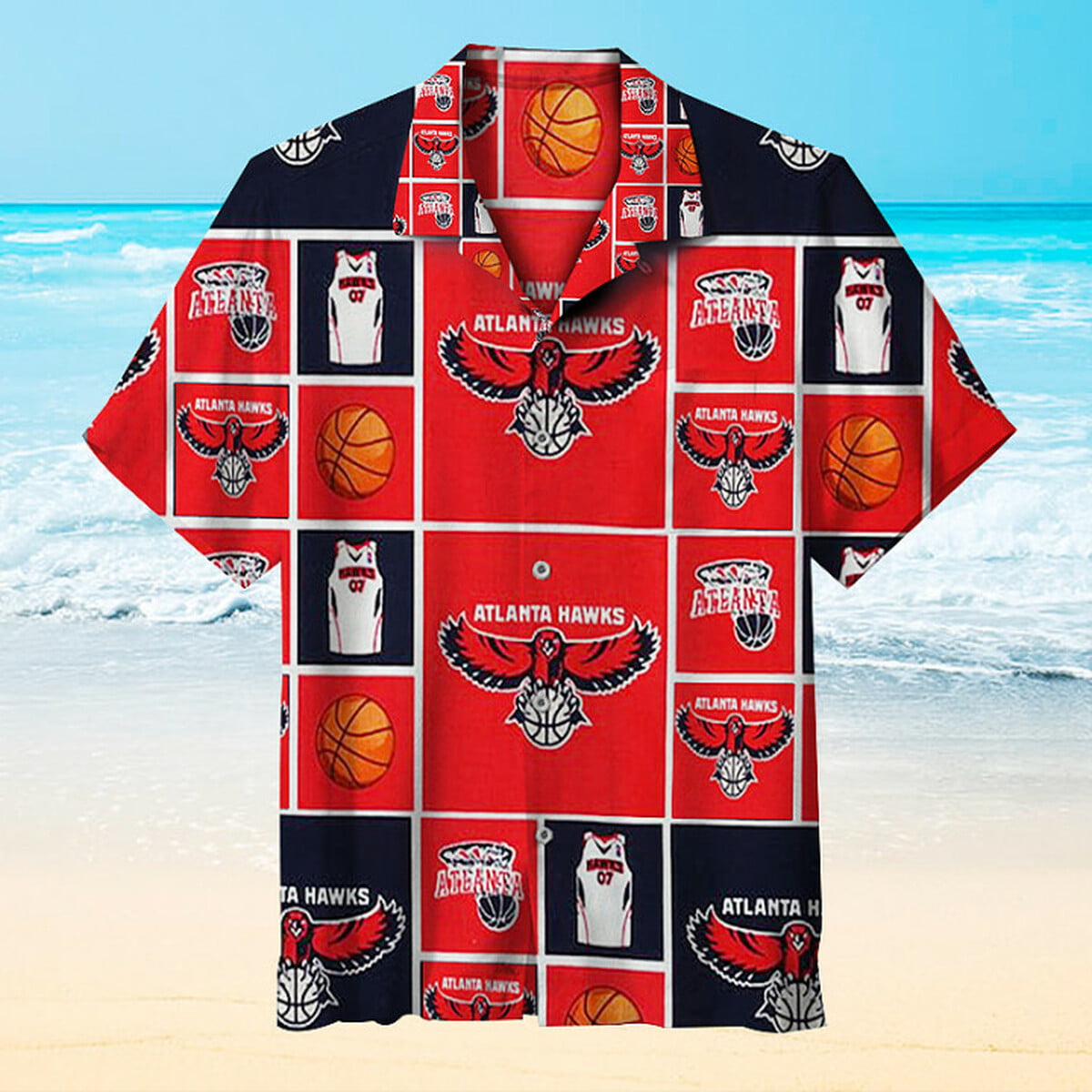 Atlanta Hawks Hawaiian Shirt - Famjoys Atlanta Hawks Hawaiian Shirt - Famjoys