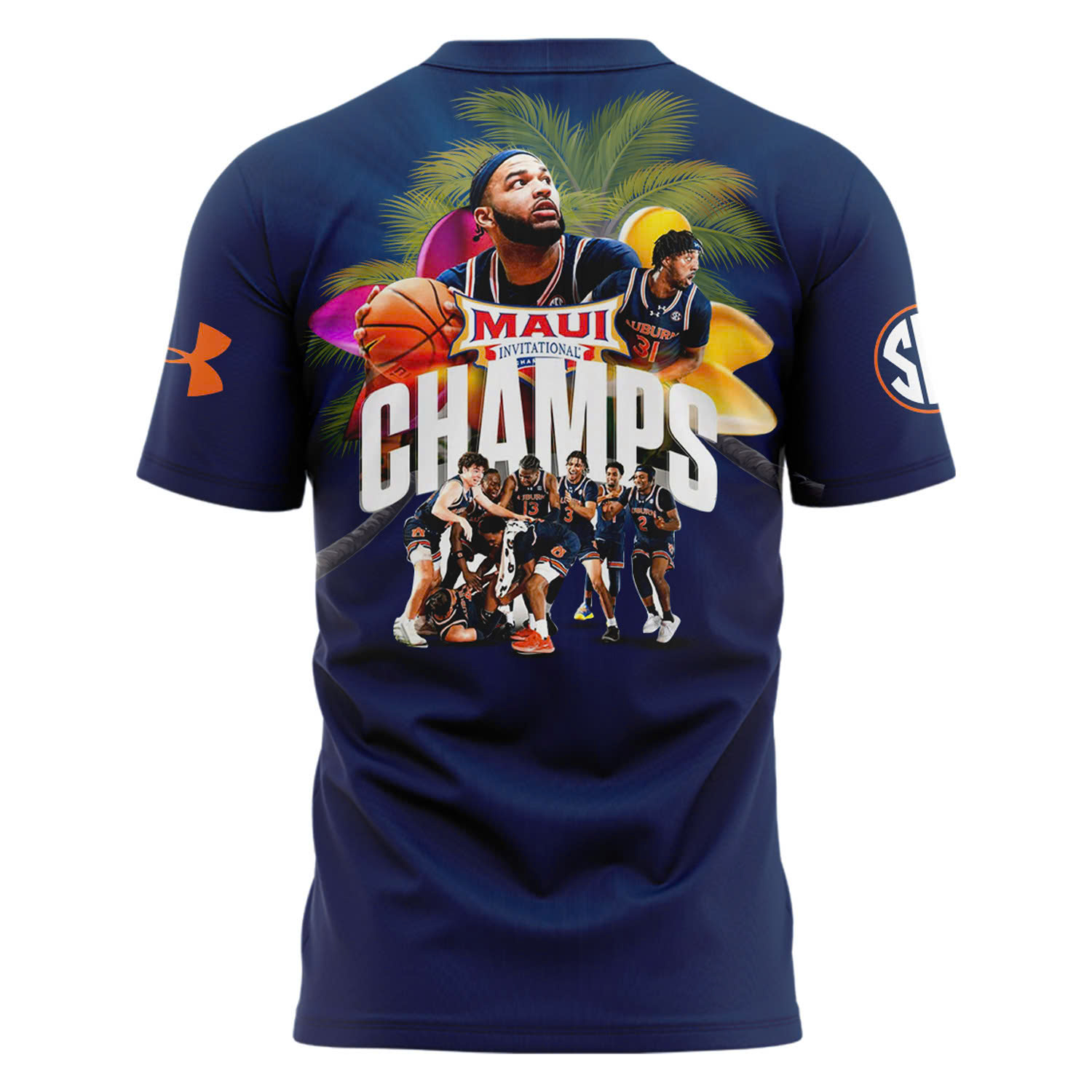Auburn Basketball Maui Invitational CHAMPS Shirt v2 - Famjoys Auburn Basketball Maui Invitational CHAMPS Shirt v2 - Famjoys