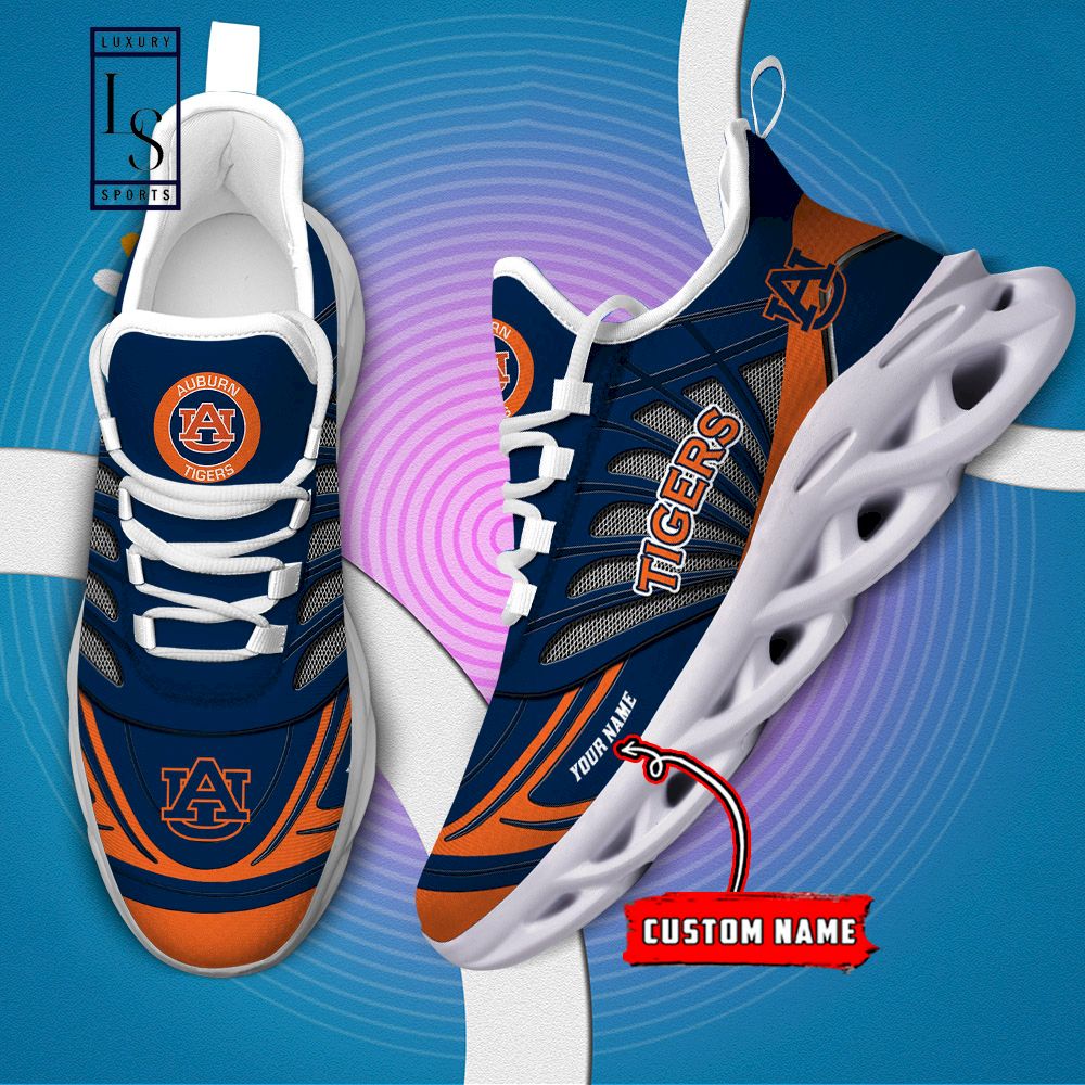 Auburn Tigers Custom Name Max Soul Shoes - Famjoys Auburn Tigers Custom Name Max Soul Shoes - Famjoys
