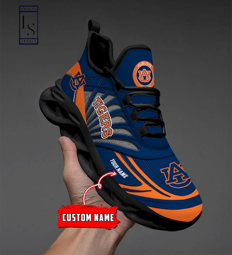 Auburn Tigers Custom Name Max Soul Shoes - Famjoys Auburn Tigers Custom Name Max Soul Shoes - Famjoys