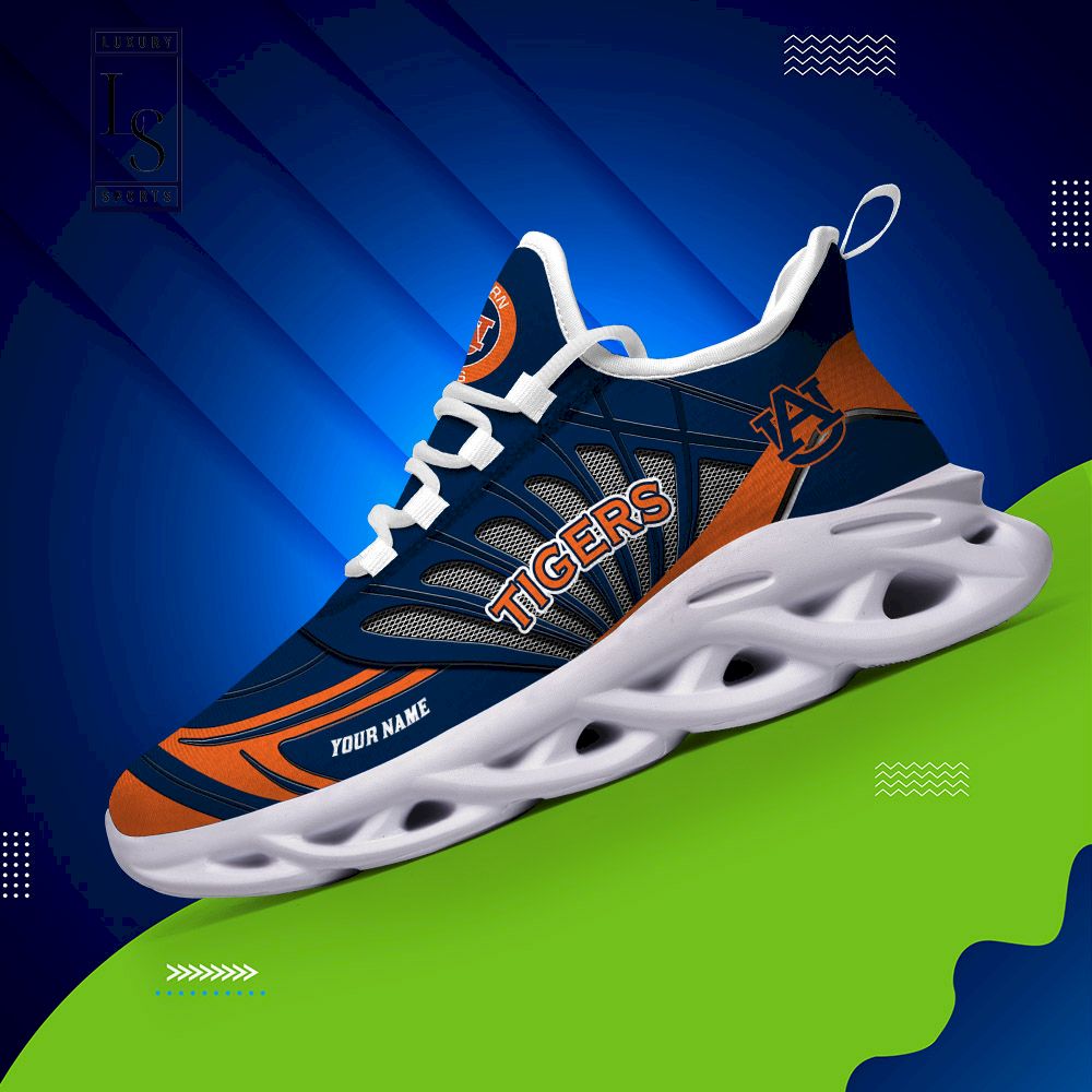 Auburn Tigers Custom Name Max Soul Shoes - Famjoys Auburn Tigers Custom Name Max Soul Shoes - Famjoys