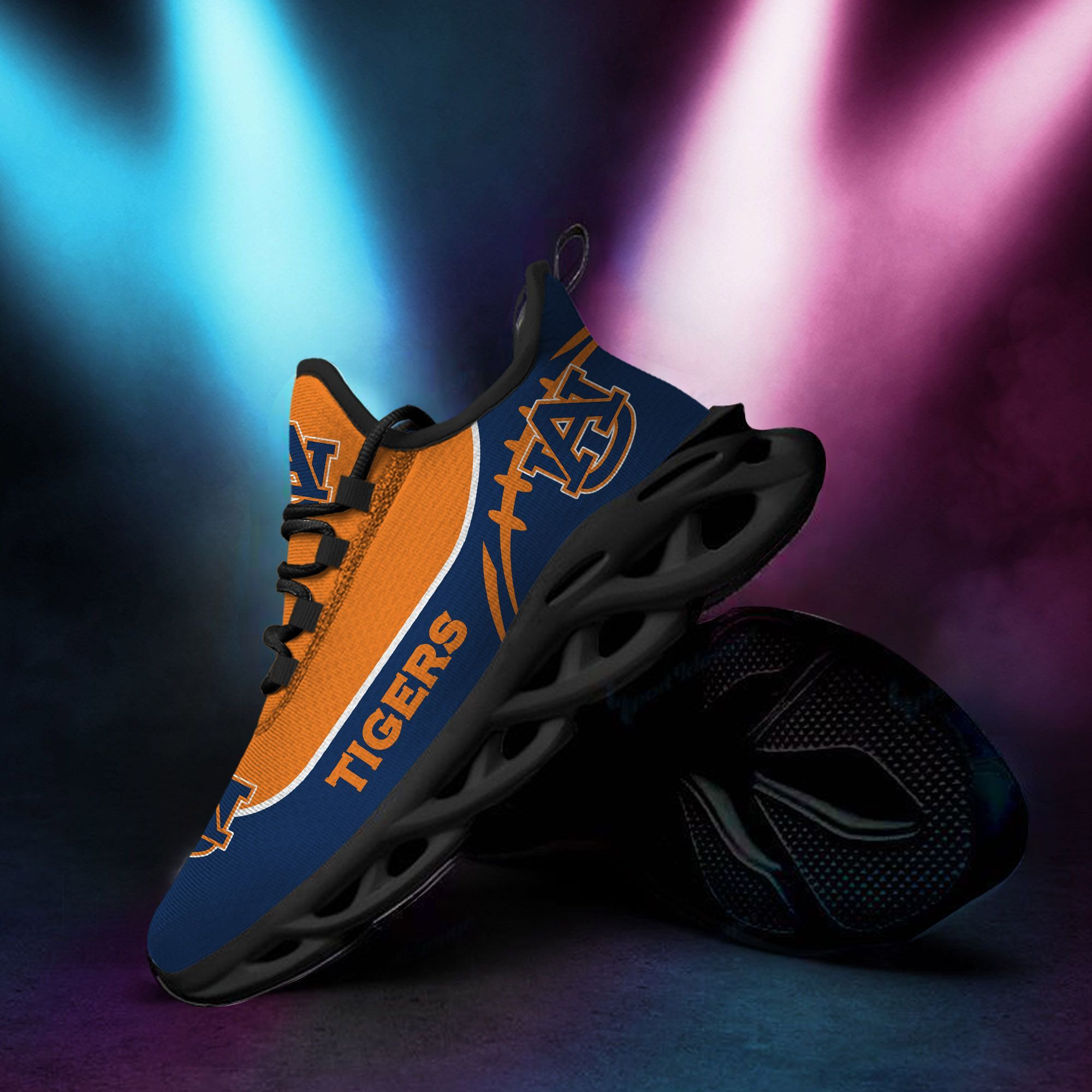 Auburn Tigers Custom Personalized Max Soul Sneakers Shoes - Famjoys Auburn Tigers Custom Personalized Max Soul Sneakers Shoes - Famjoys