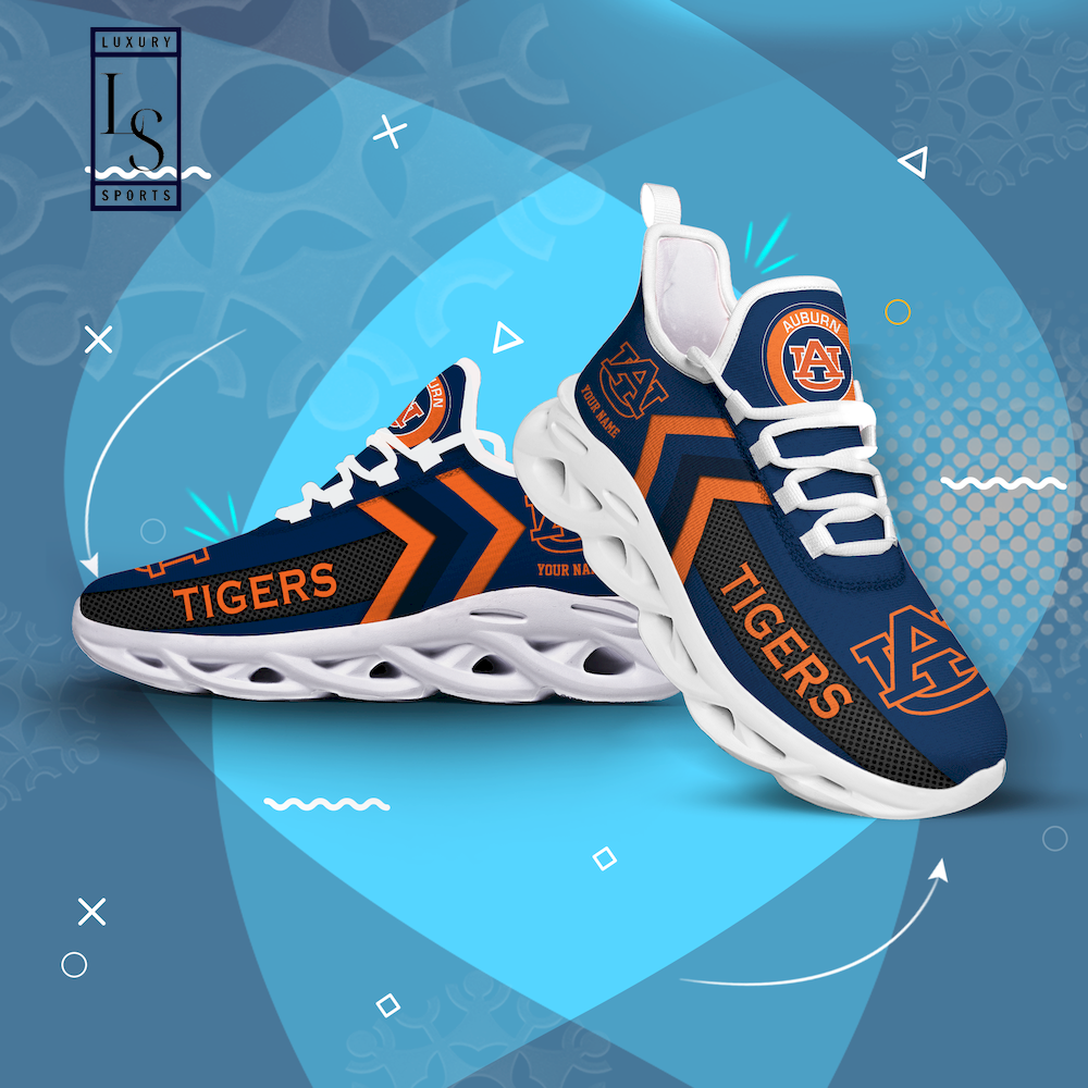 Auburn Tigers Personalized Max Soul Shoes - Famjoys Auburn Tigers Personalized Max Soul Shoes - Famjoys