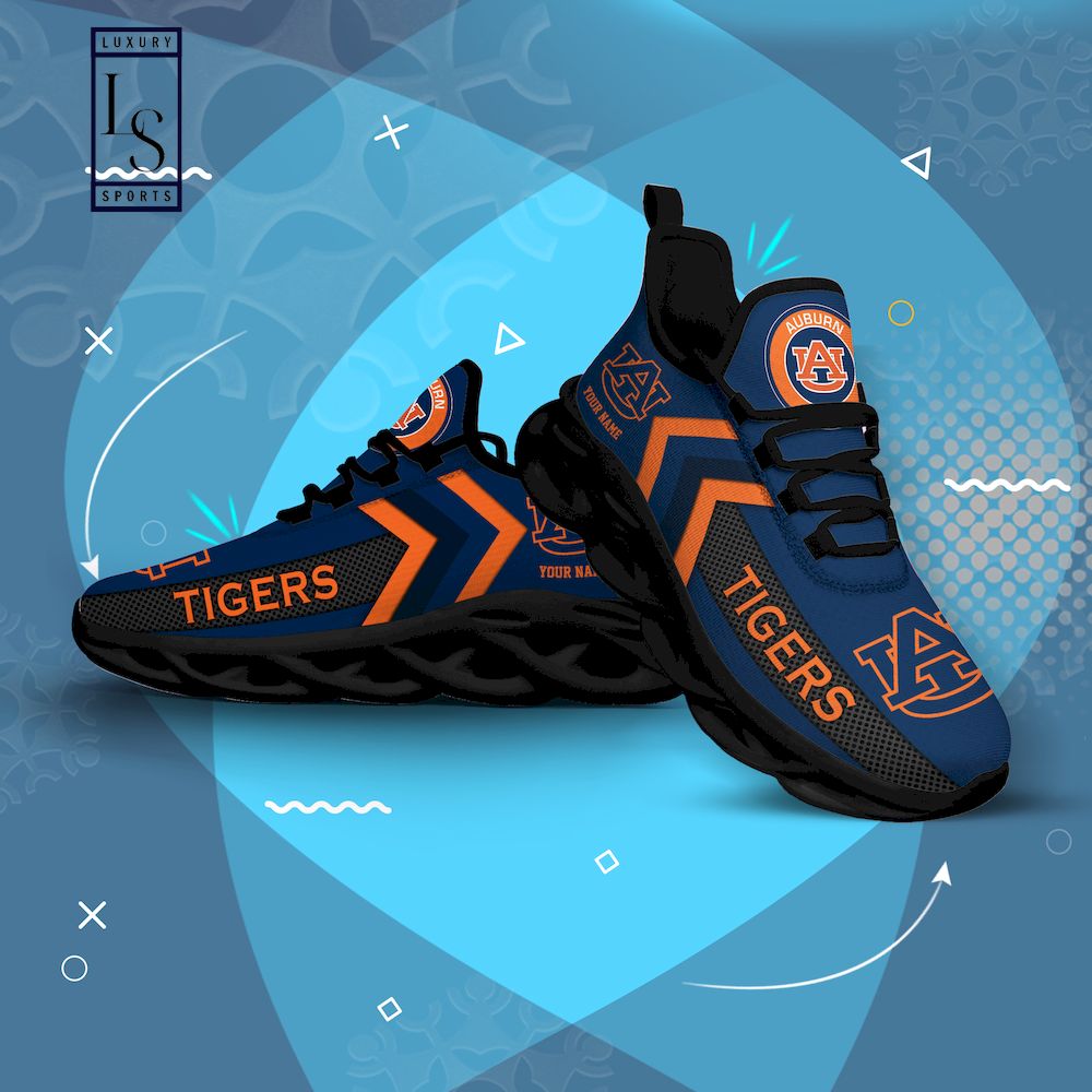 Auburn Tigers Personalized Max Soul Shoes - Famjoys Auburn Tigers Personalized Max Soul Shoes - Famjoys