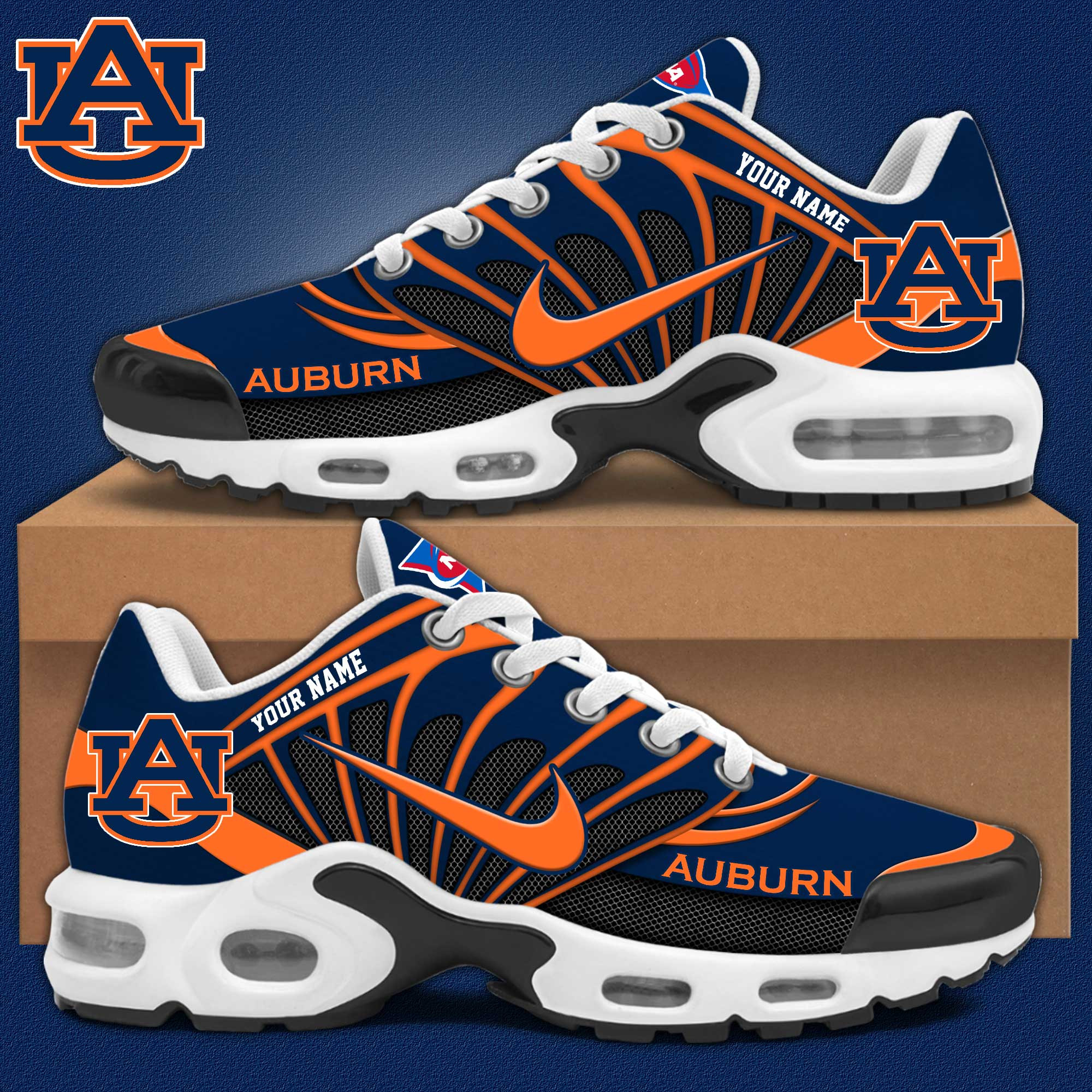 Auburn Tigers Personalized Shoes S516508 - Famjoys Auburn Tigers Personalized Shoes S516508 - Famjoys