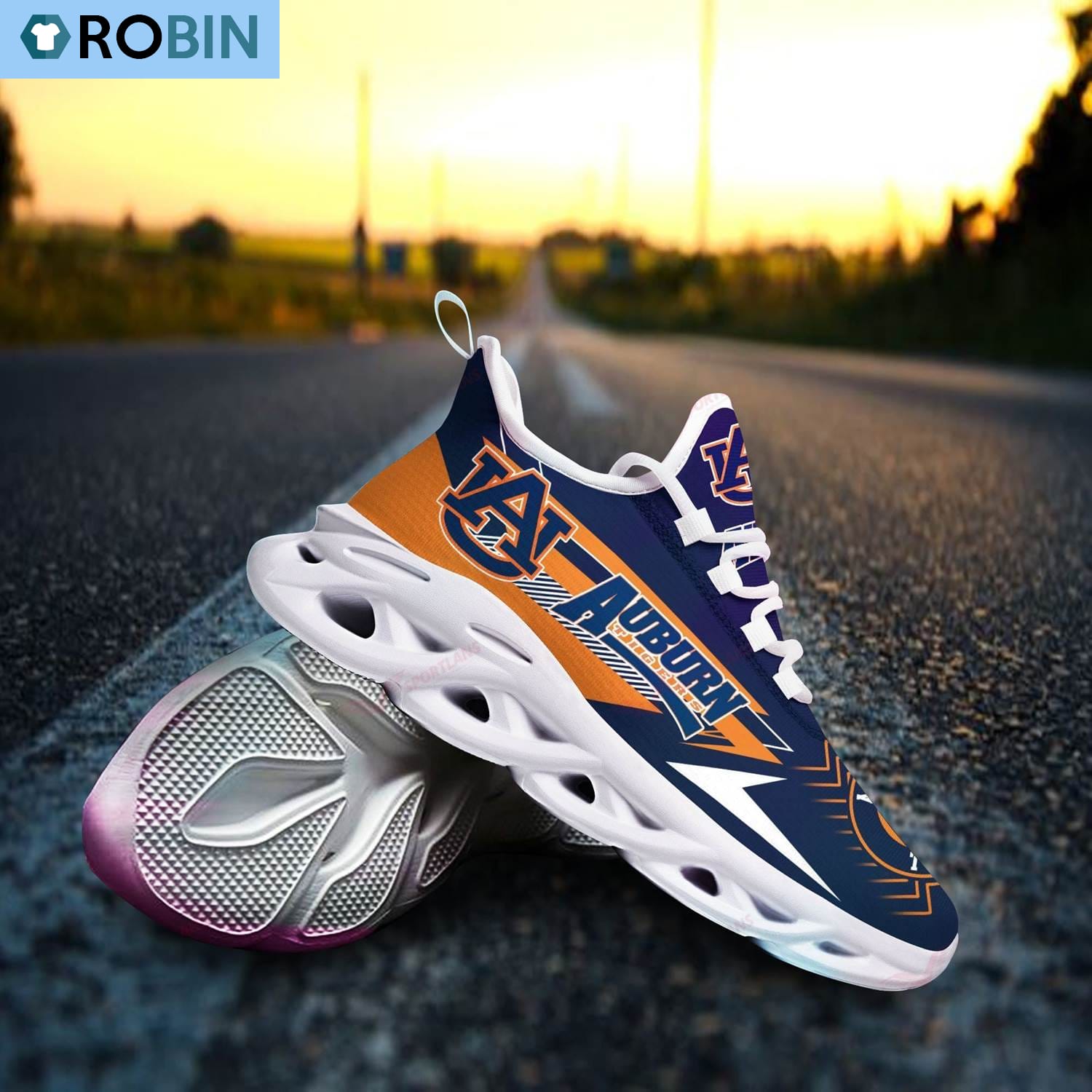 Auburn Tigers Sport Shoes Sneakers - Famjoys Auburn Tigers Sport Shoes Sneakers - Famjoys
