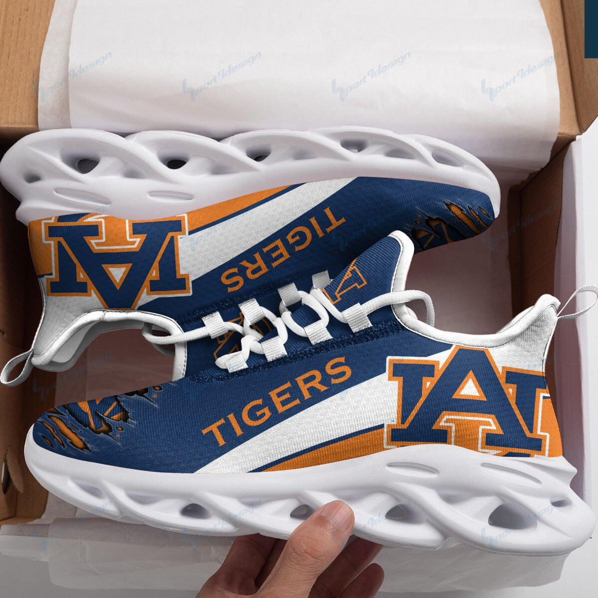 Auburn Tigers YZ Running Sneakers - Famjoys Auburn Tigers YZ Running Sneakers - Famjoys