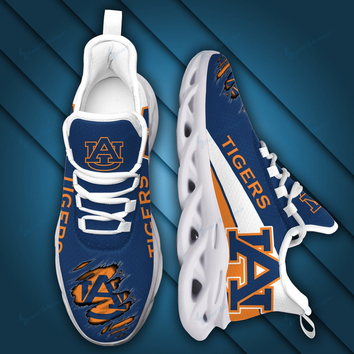 Auburn Tigers YZ Running Sneakers - Famjoys Auburn Tigers YZ Running Sneakers - Famjoys
