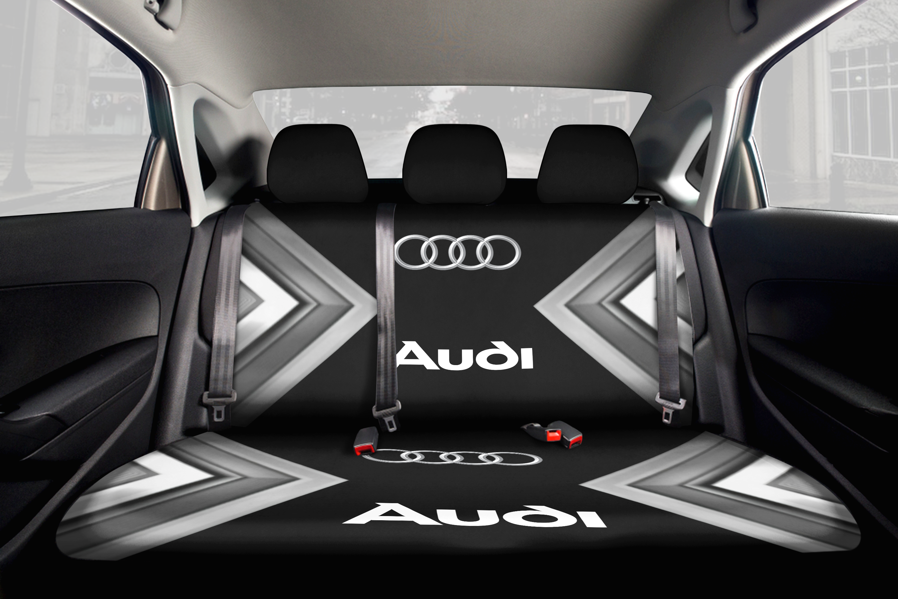 Audi Back Seat Cover V4 - Famjoys Audi Back Seat Cover V4 - Famjoys