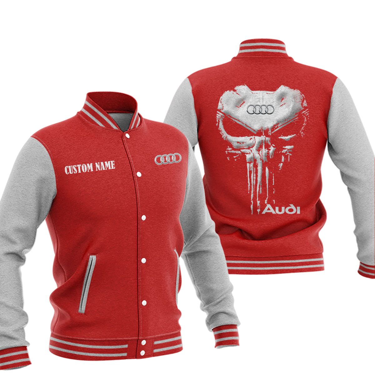 Audi Baseball Jacket, Multicolor - Famjoys Audi Baseball Jacket, Multicolor - Famjoys