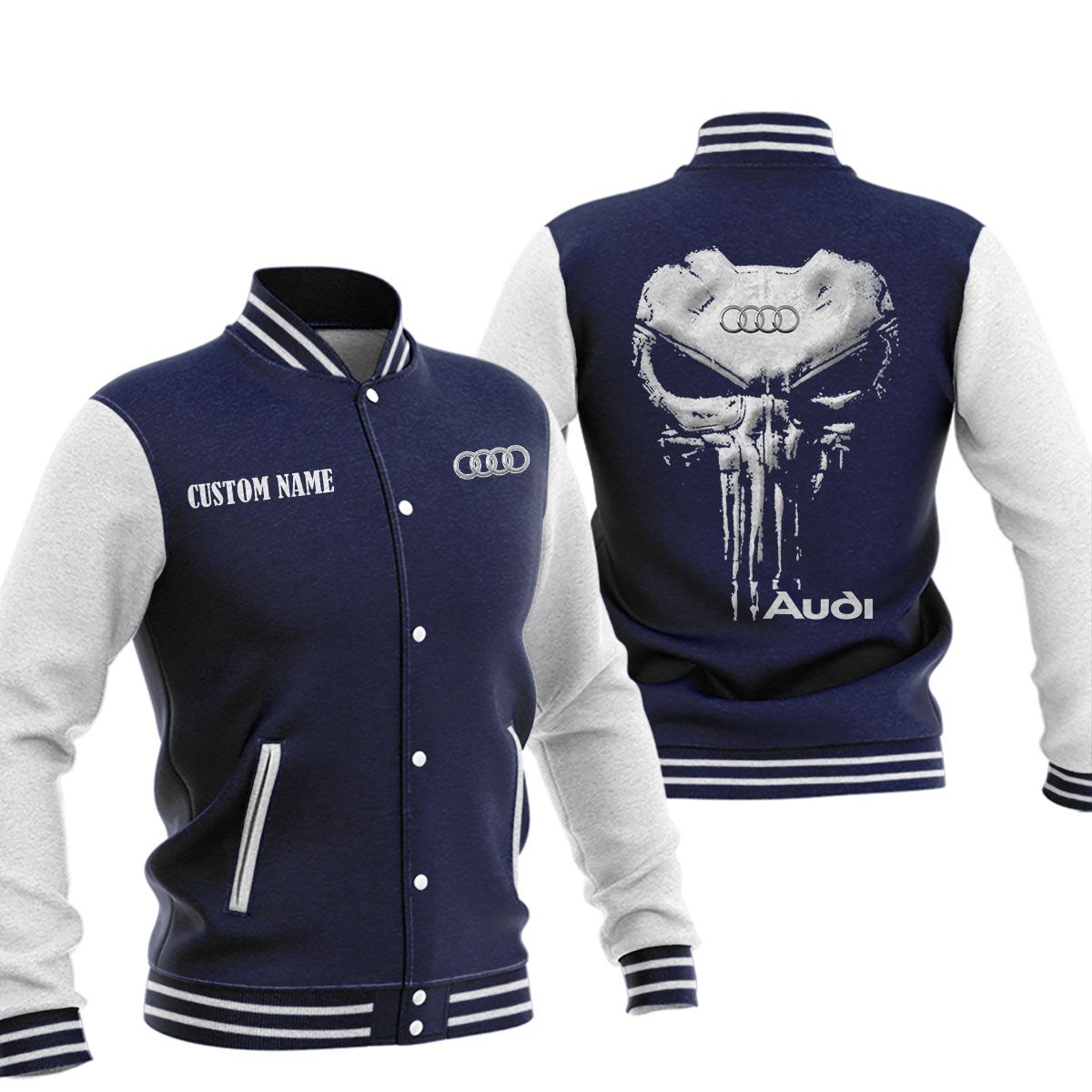 Audi Baseball Jacket, Multicolor - Famjoys Audi Baseball Jacket, Multicolor - Famjoys