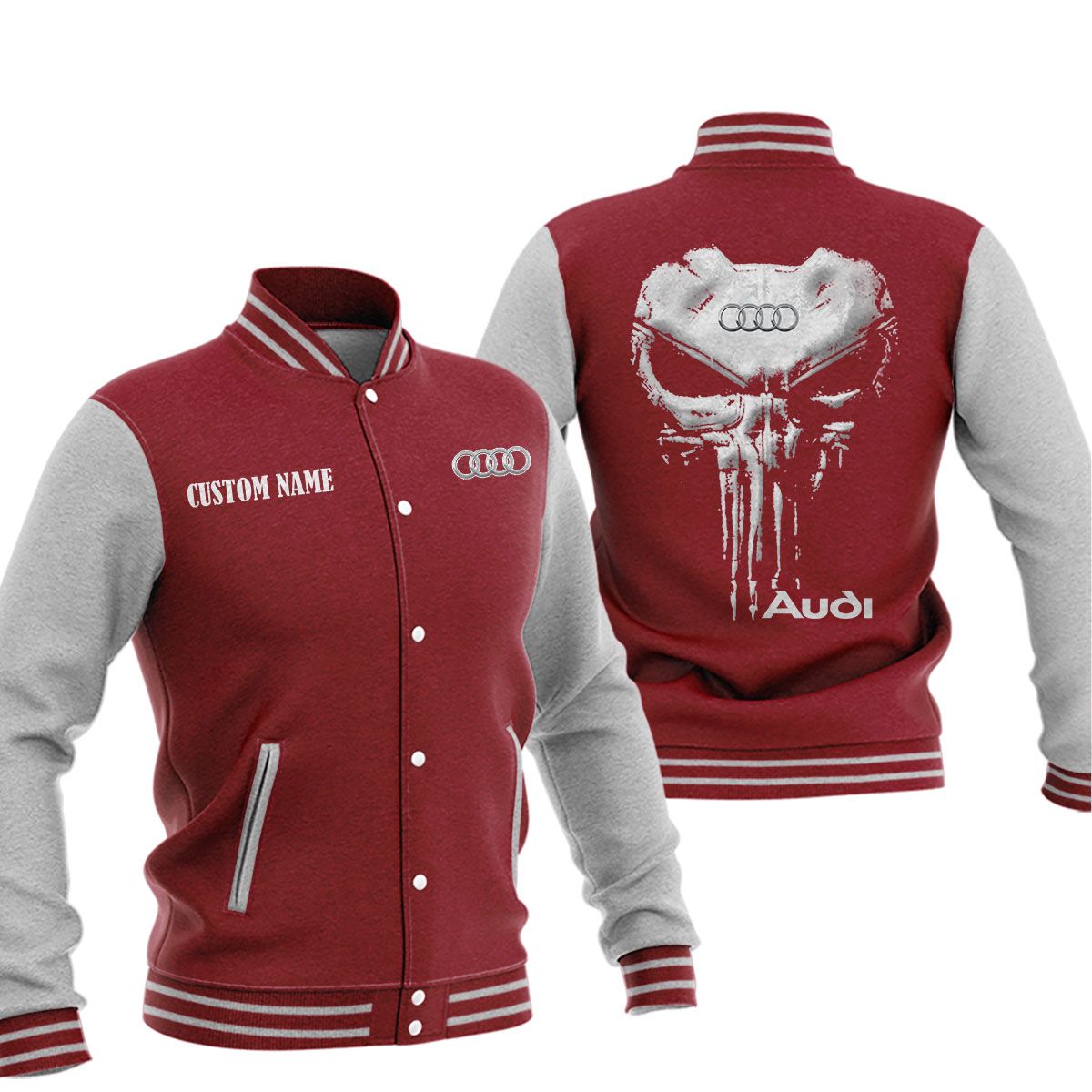 Audi Baseball Jacket, Multicolor - Famjoys Audi Baseball Jacket, Multicolor - Famjoys