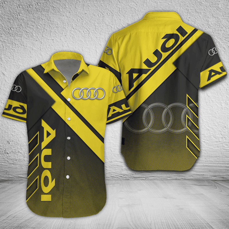 Audi Button Shirt Custom Name, Multicolor - Famjoys Audi Button Shirt Custom Name, Multicolor - Famjoys