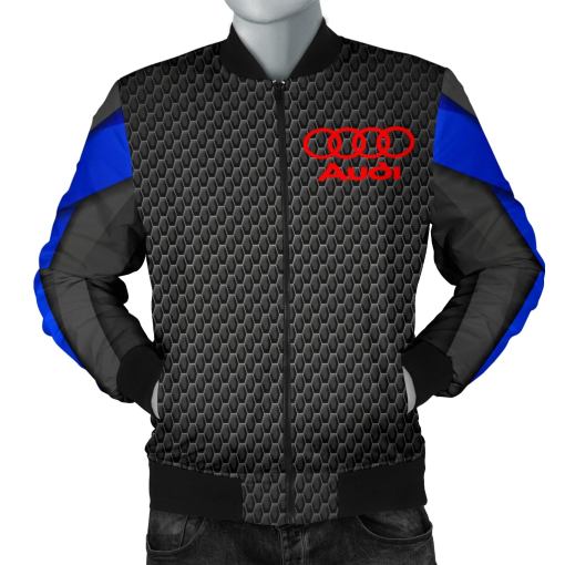 Audi Men's Bomber Jacket BB - Famjoys Audi Men's Bomber Jacket BB - Famjoys