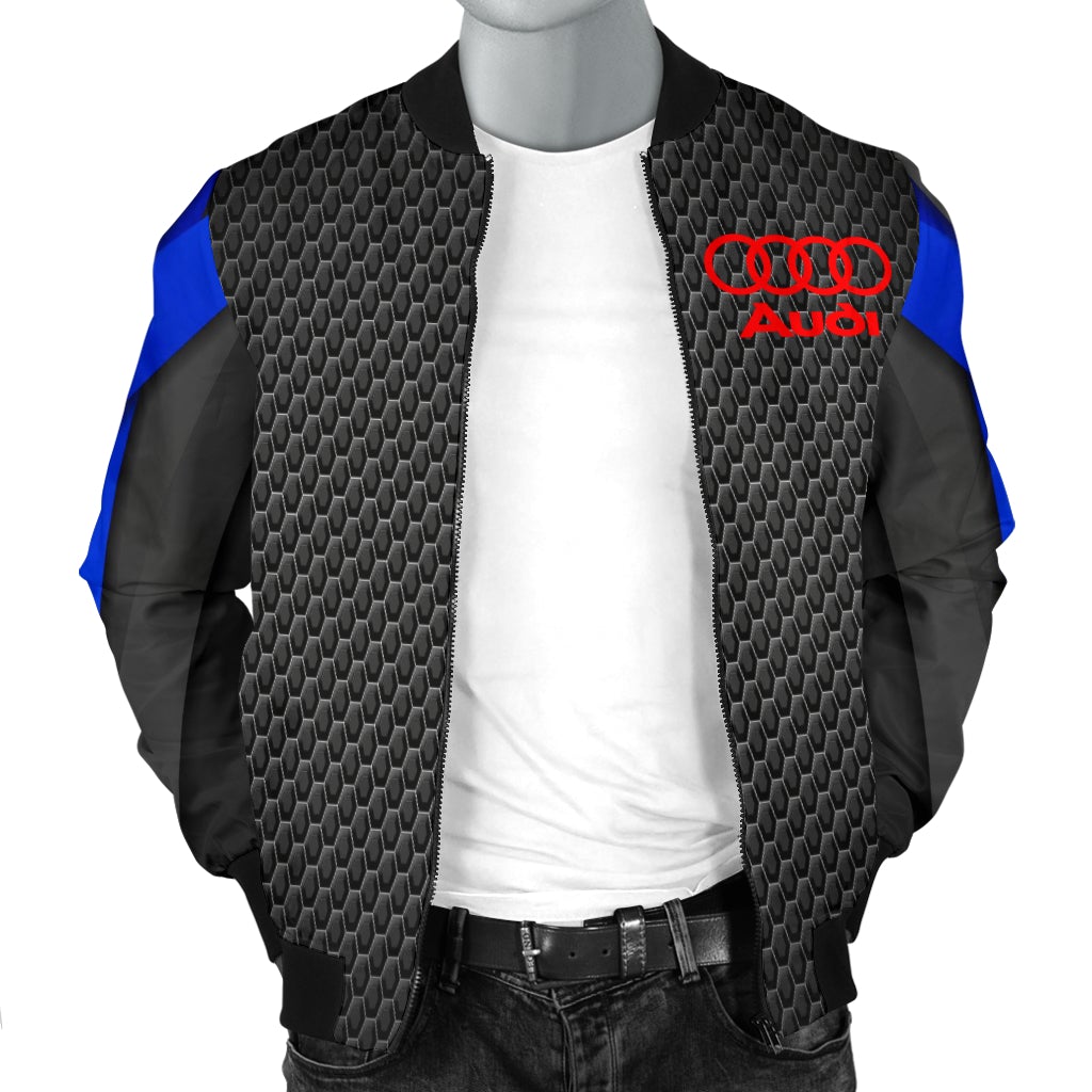 Audi Men's Bomber Jacket BB - Famjoys Audi Men's Bomber Jacket BB - Famjoys
