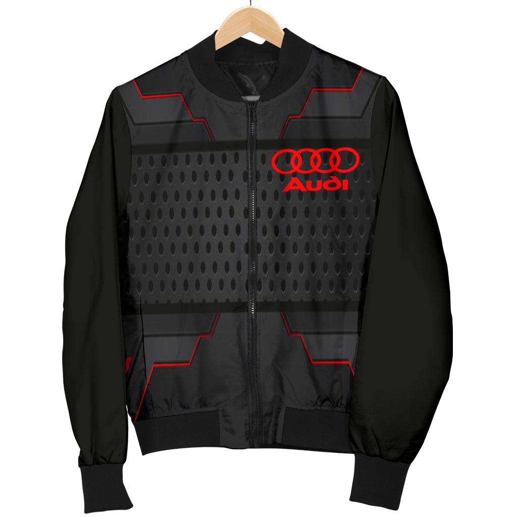 Audi Men's Bomber Jacket MX - Famjoys Audi Men's Bomber Jacket MX - Famjoys