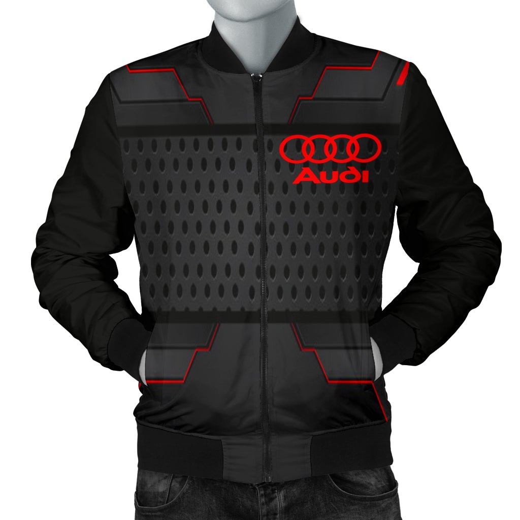 Audi Men's Bomber Jacket MX - Famjoys Audi Men's Bomber Jacket MX - Famjoys