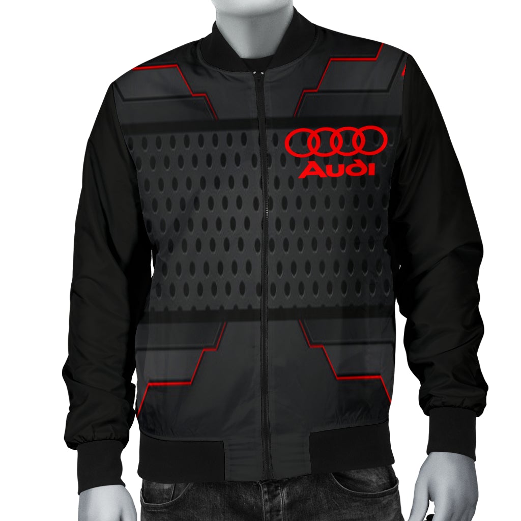 Audi Men's Bomber Jacket MX - Famjoys Audi Men's Bomber Jacket MX - Famjoys