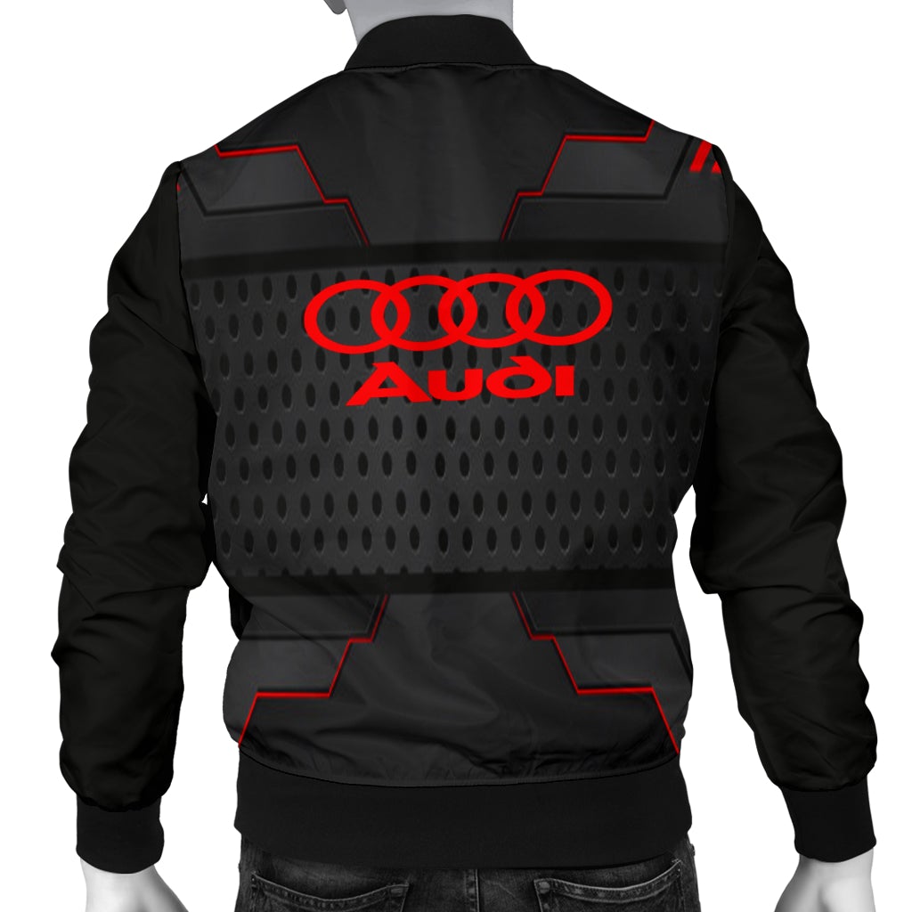 Audi Men's Bomber Jacket MX - Famjoys Audi Men's Bomber Jacket MX - Famjoys