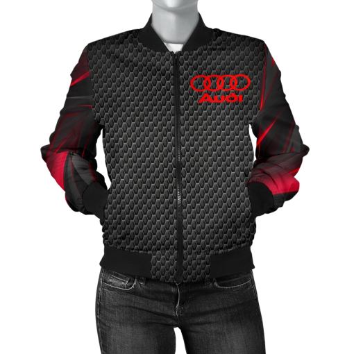 Audi Men's Bomber Jacket RA - Famjoys Audi Men's Bomber Jacket RA - Famjoys