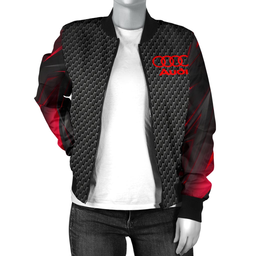 Audi Men's Bomber Jacket RA - Famjoys Audi Men's Bomber Jacket RA - Famjoys