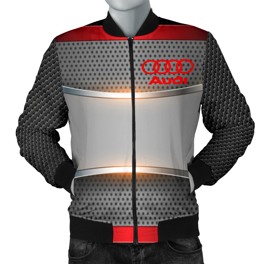 Audi Men's Bomber Jacket RW - Famjoys Audi Men's Bomber Jacket RW - Famjoys
