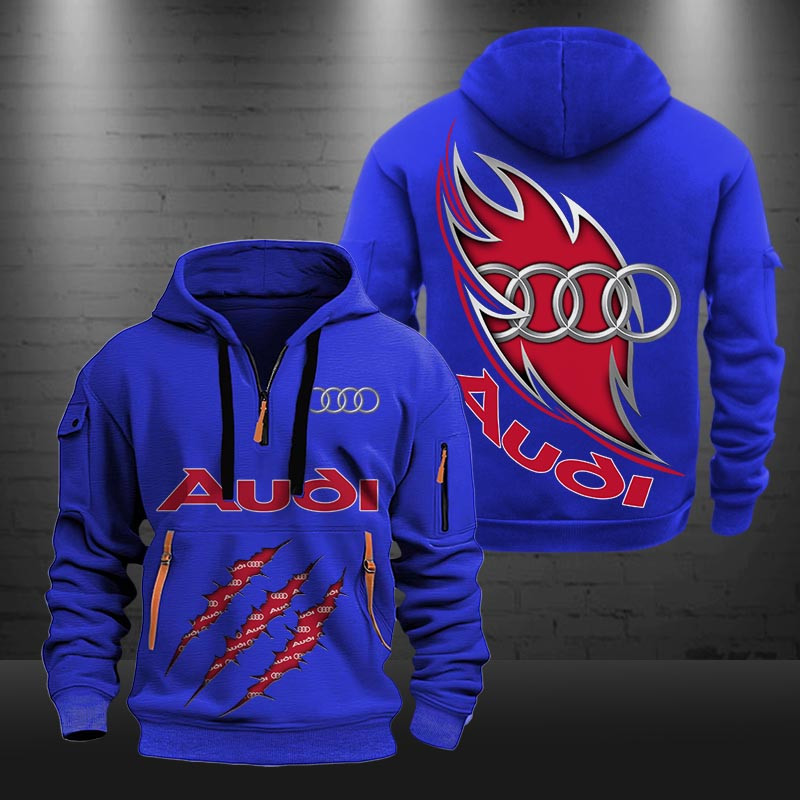 Audi New Zip Hoodie 0422 Multicolor - Famjoys Audi New Zip Hoodie 0422 Multicolor - Famjoys